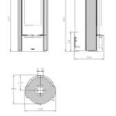 Piecyk na drewno La Nordica Liu Petra 7,5 kW