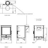 Klasyczny piec wolnostojący Charnwood Cranmore 5 kW