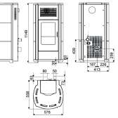 Piecyk na pellet MCZ Suite 10 kW, wifi, sterowanie aplikacją Maestro+