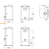 Piec kominkowy Charnwood Arc 5 kW
