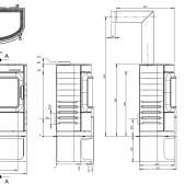 Piec kominkowy Austroflamm Cody 8kW, obudowa stalowa