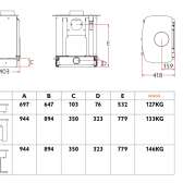 Piec kominkowy 8 kW Charnwood Cove 2