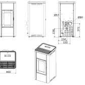Piec na pellet z nadmuchem MCZ Ghea 6kW