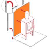 Charnwood - Emaliowany panel naścienny 80x180cm