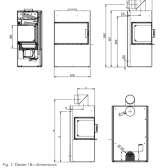 Piec kominkowy 6kW Austroflamm Dexter 2.0 lewy lub prawy