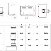 Piec kominkowy Charnwood Bay 5 BX o mocy 5kW