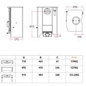 Piec kominkowy Charnwood C-Eight 8,3kW