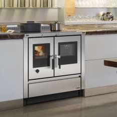 Kuchnia na drewno La Nordica Padova Inox