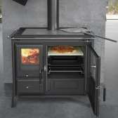 Kuchnia na drewno La Nordica Gardenia XXL Steel, wykończenie stal