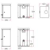 Piec kominkowy Charnwood Skye 5 kW