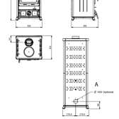 Piecyk na drewno La Nordica Nova Forno Steel