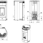 Piecyk na pellet MCZ Loop 8 kW, wifi, sterowanie aplikacją, no-air