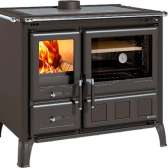 Kuchnia na drewno La Nordica Gardenia XXL Steel, wykończenie stal