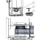 Adapter doprowadzenia powietrza z tyłu pieca