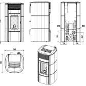 Piecyk na pellet MCZ Club 10 kW, wifi, sterowanie aplikacją Maestro+