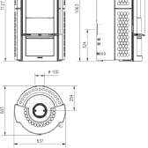 Piecyk na drewno La Nordica Liu 7,5 kW