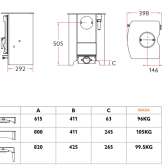 Stylowy, wolnostojący piec na drewno C-Six firmy Charnwood