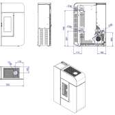 Piecyk na pellet MCZ Alea 7 kW, z nadmuchem