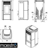 Piecyk na pellet MCZ Star 8 kW, piec grzewczy do pokoju lub salonu