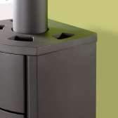 Piecyk Austroflamm Bono Xtra, obudowa stalowa, szara, o mocy 5 kW