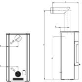 Piec z akumulacją ciepła Austroflamm Uno Xtra o mocy 7kW
