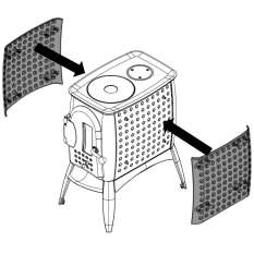 Austroflamm G1 - Panel konwekcyjny